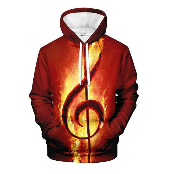 Casual halloween Hoodies Unisex Creative Round Neck Top 2019 Halloween costumes Burning Note